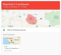 今天中午突发3.9级地震 巴斯托Barstow附近