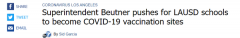 洛杉矶联合学区申请将1400所学校作为疫苗注射点