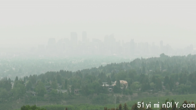 Calgary was shrouded in smoke on Sunday and while conditions might be better on Monday, they're expected to become much worse.